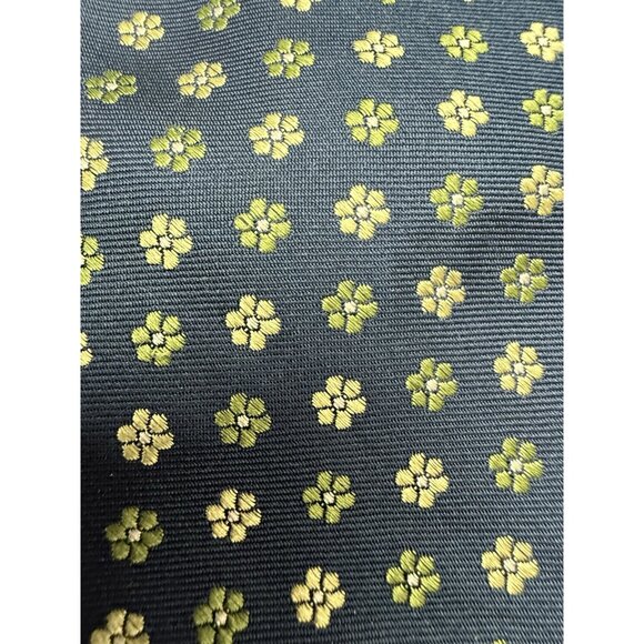 BEAU BRUMMEL Floral Flower MEN'S TIE  100%  SILK handmade - Picture 6 of 6